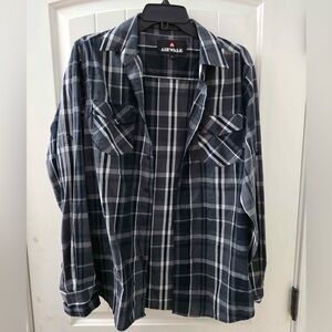 Airwalk Black and White Plaid Shirt